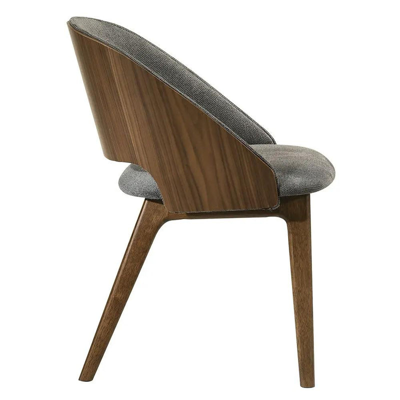 Delmon - Side Chair (Set of 2) - Gray / Dark Walnut by Unique Piece Furniture
