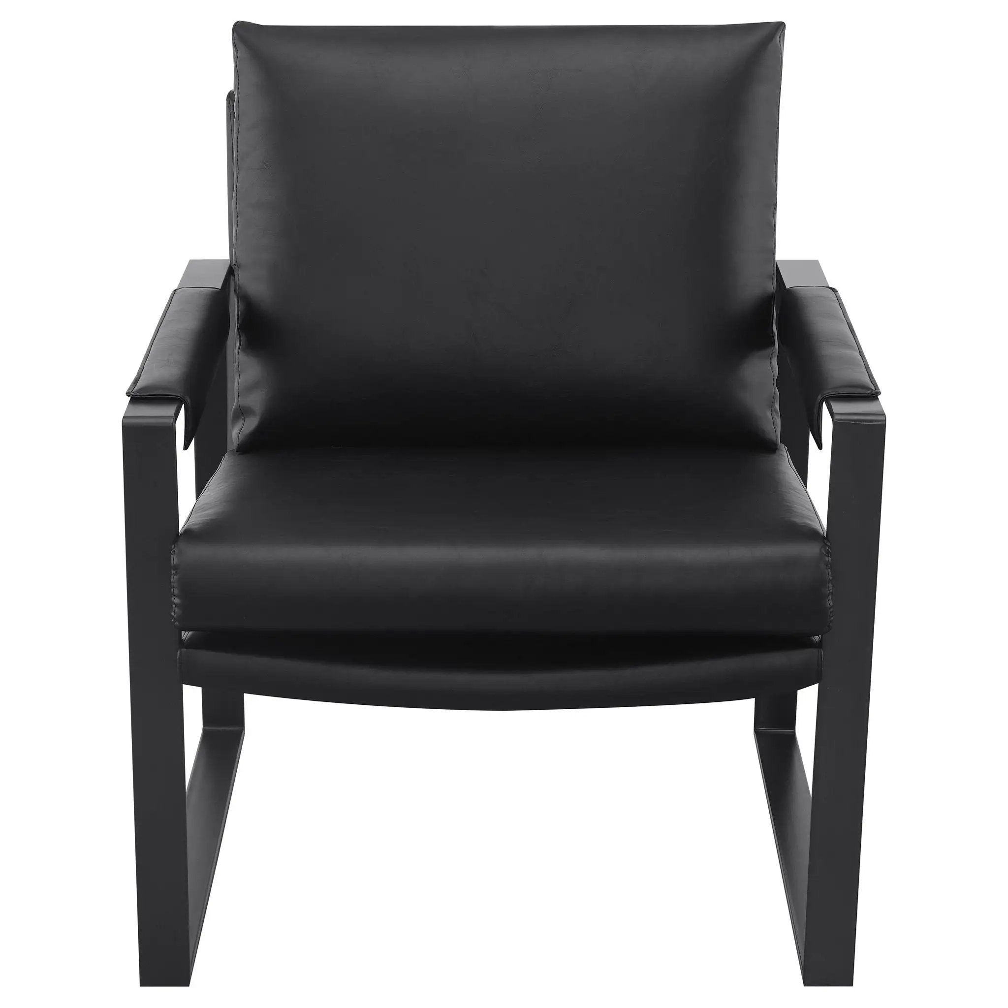 Rosalind Upholstered Track Arm Accent Chair Black by Unique Piece Furniture