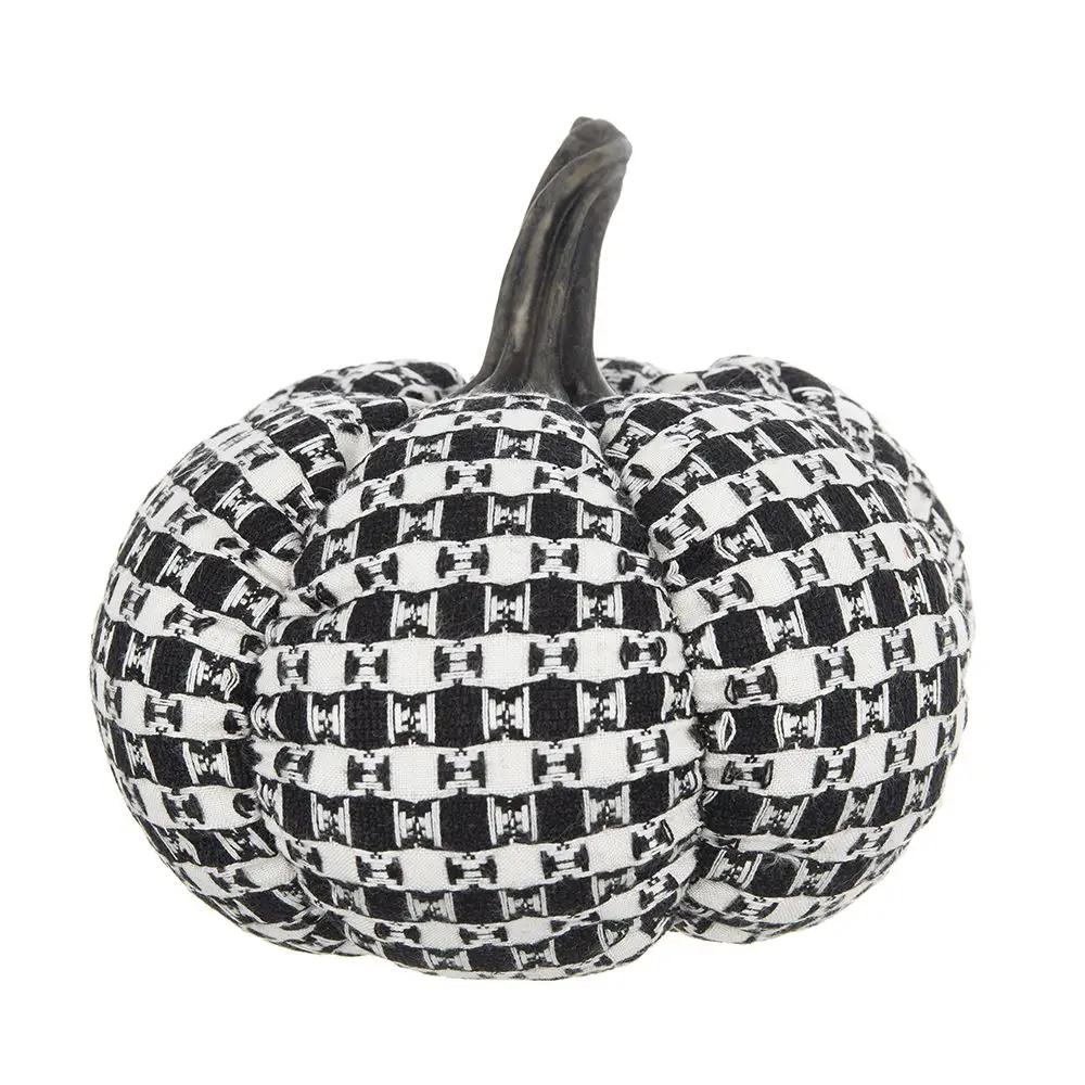Plaid Pumpkin Decor, For Holiday Halloween Decoration by Unique Piece Furniture