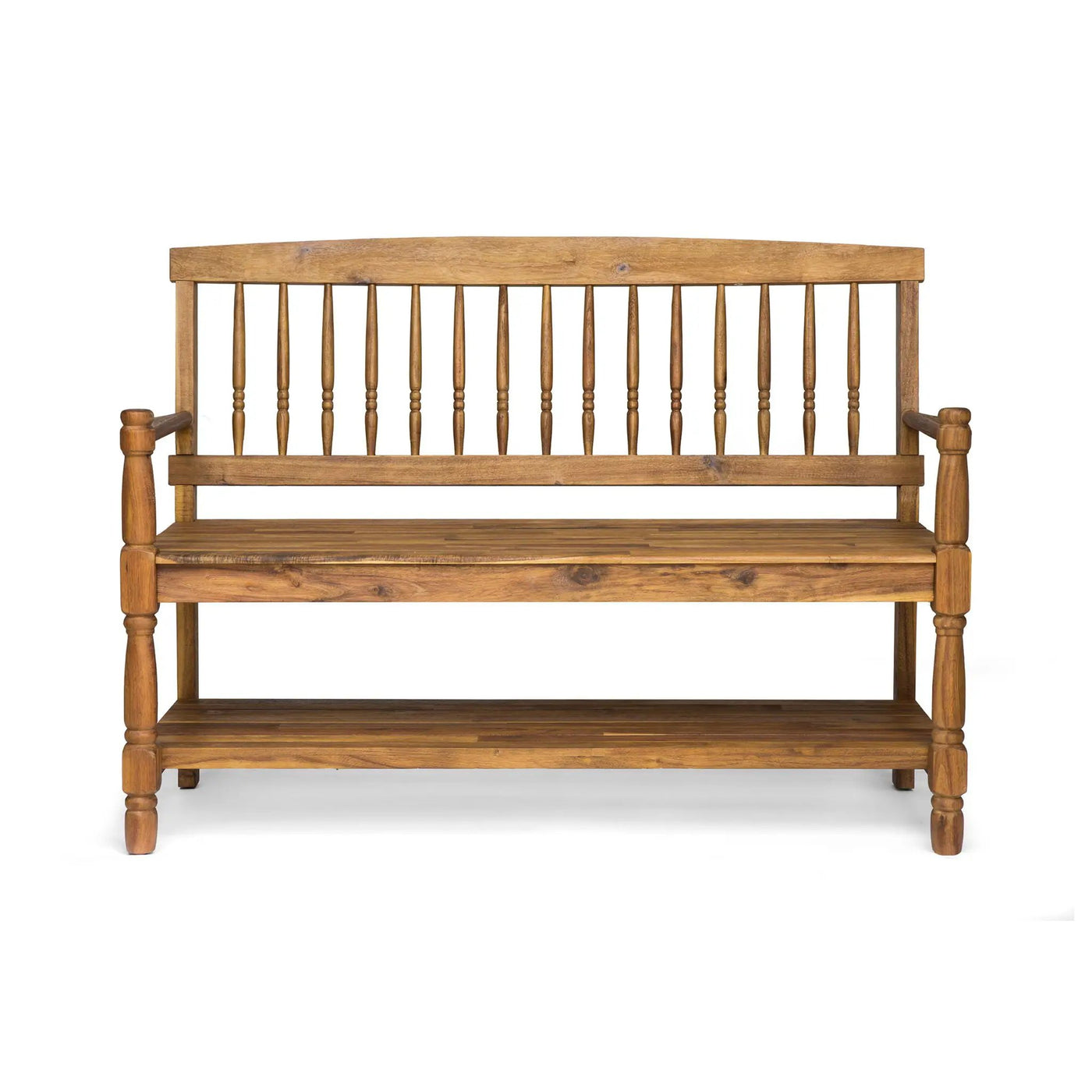 Imperial Bench With Built-In Shelf by HouseOfZazla