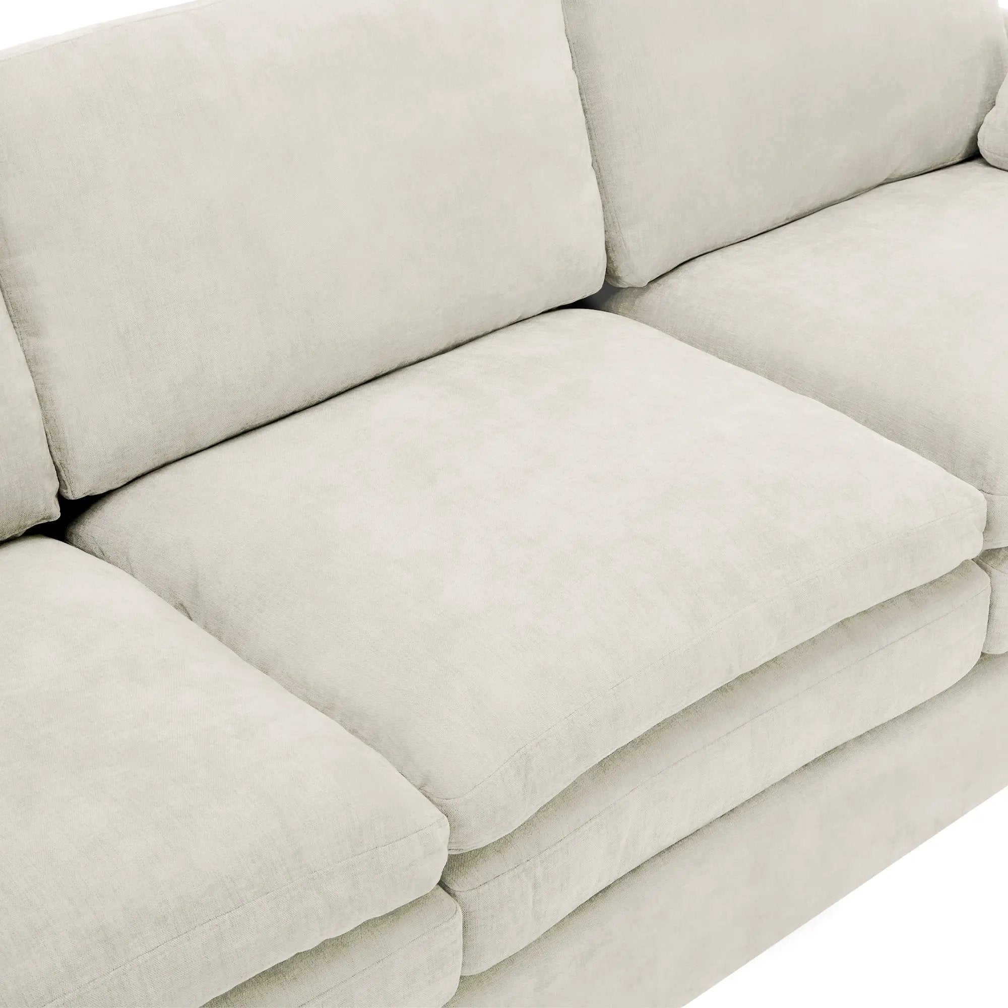 Cozy Upholstered 3-Seater Sofa with Plush Double Cushion and Ergonomic Design by BLAKHOM