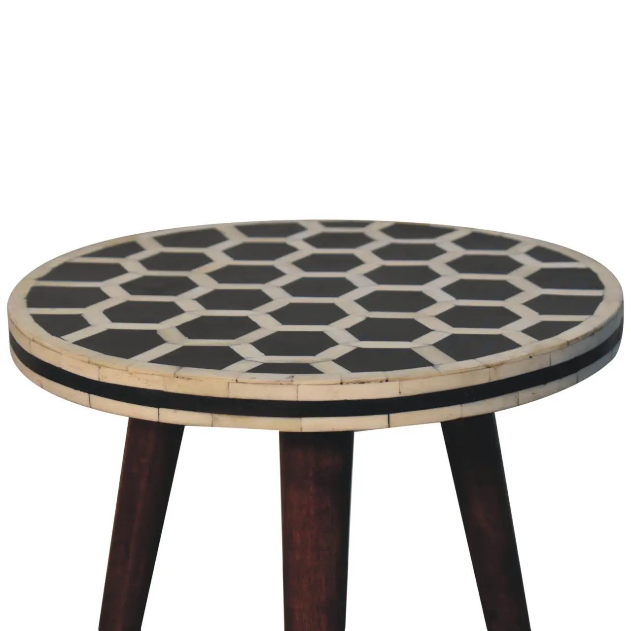 Inlay Bone Tripod Stool - Honey Caramel by HouseOfZazla