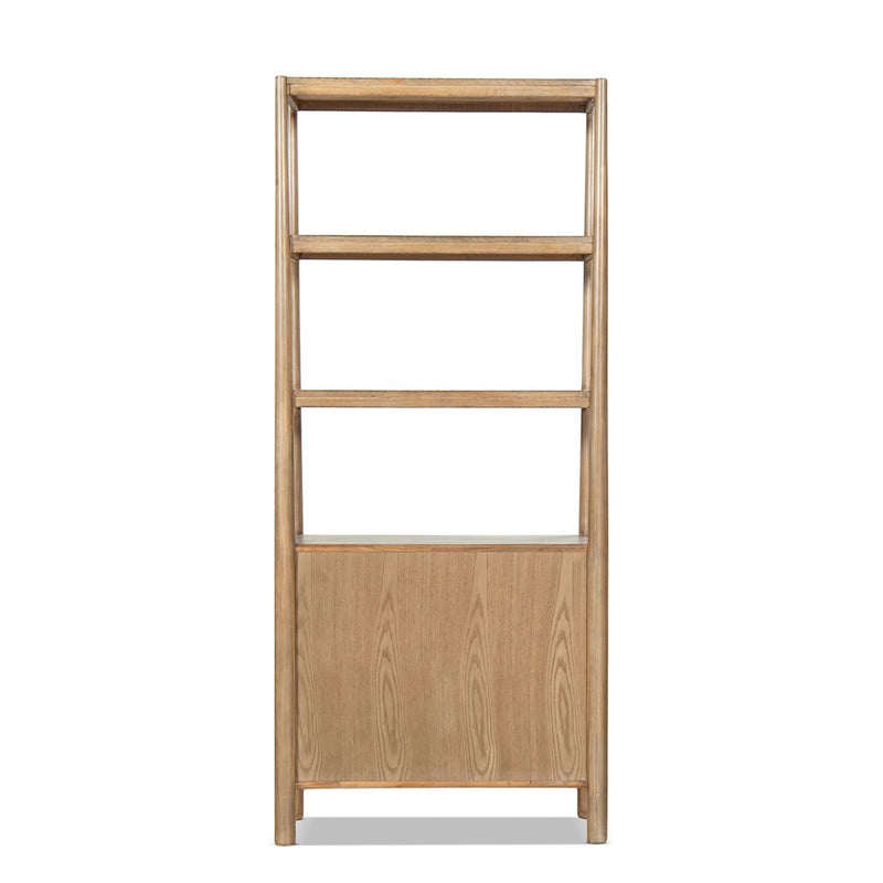 Nolan - Bookcase With Lower Cabinet - Natural by HouseOfZazla