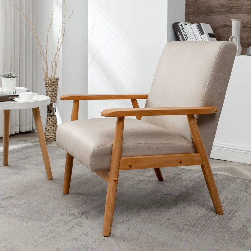 Wide Classic Mid-Century Modern Arm Chair by HouseOfZazla