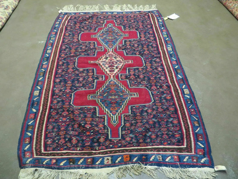 4' X 5' Antique Handmade Turkish Wool Kilim Flat weave Rug Blanket Tribal by Jewel Rugs