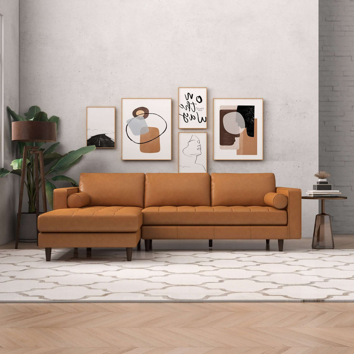 Corner Sectional Sofa with Removable Cushions - Orange, photo 11 of 19