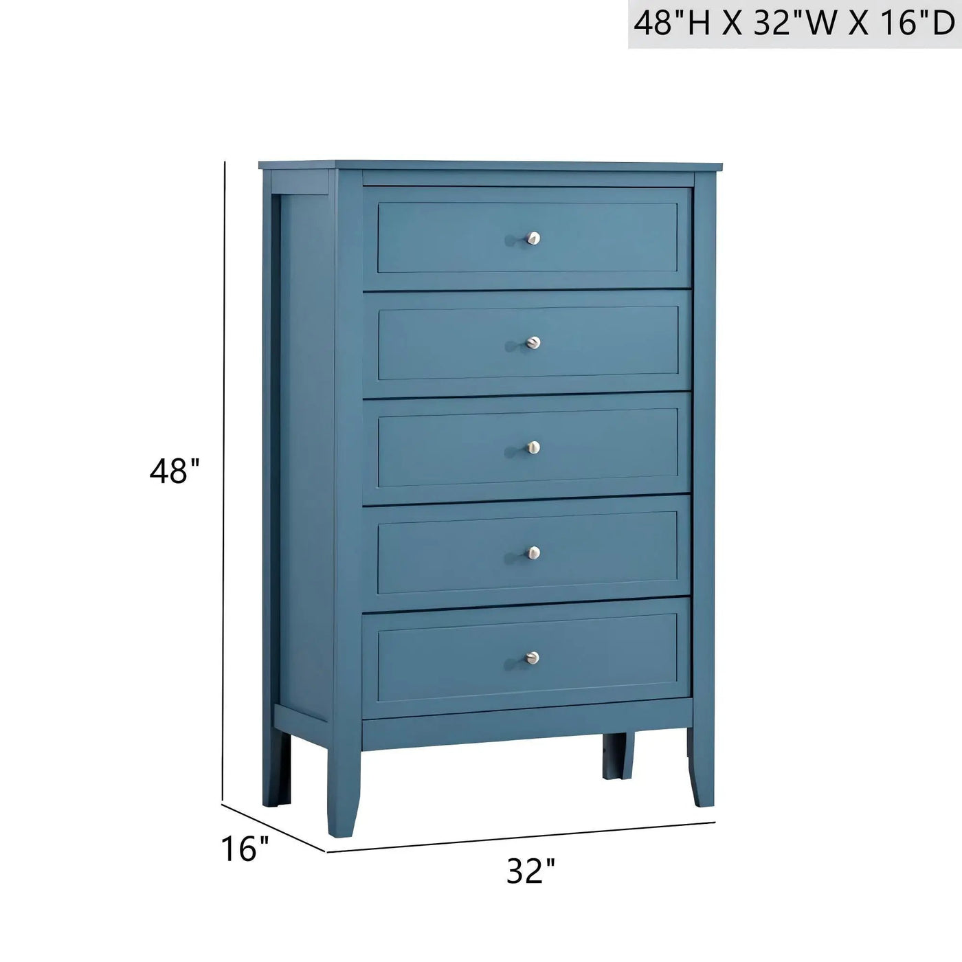 Daniel - Chest, 5 Drawer Storage Unit by HouseOfZazla