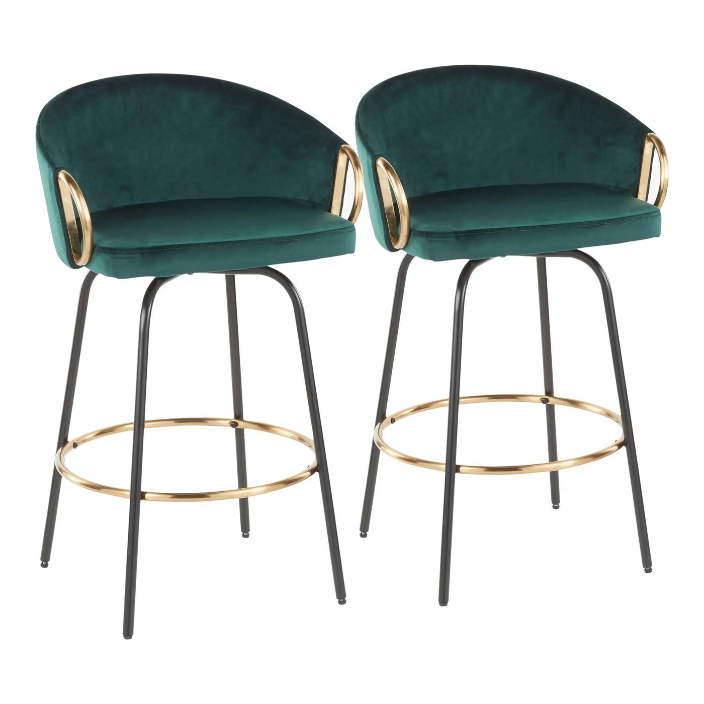 Claire - Contemporary / Glam Counter Stool (Set of 2) by HouseOfZazla