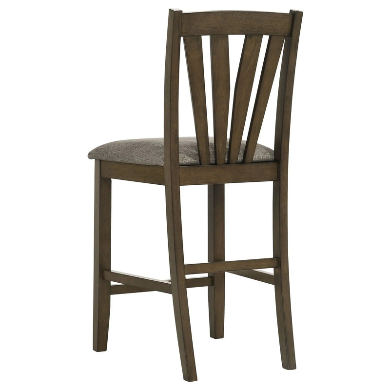 Canfield Counter Height Dining Side Chair Brown (Set of 2) by Unique Piece Furniture