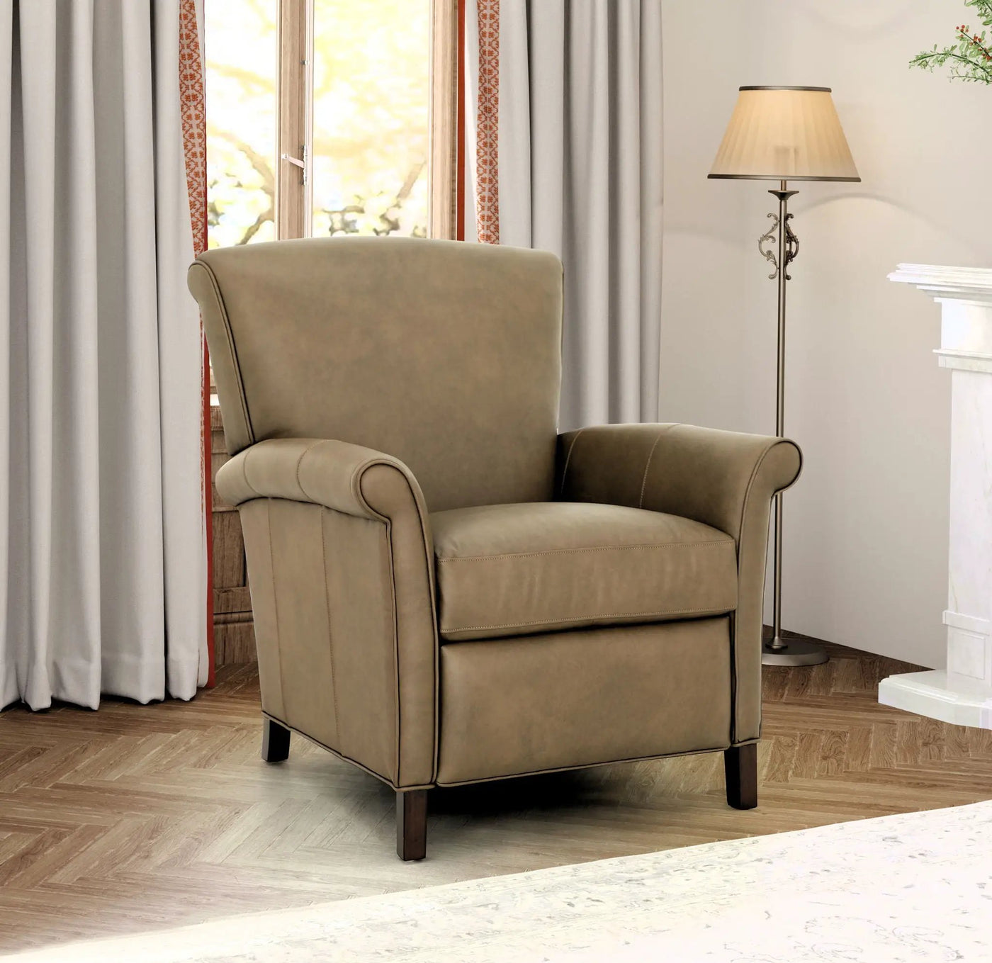 Phoebe - Recliner Push Thru The Arm by Unique Piece Furniture