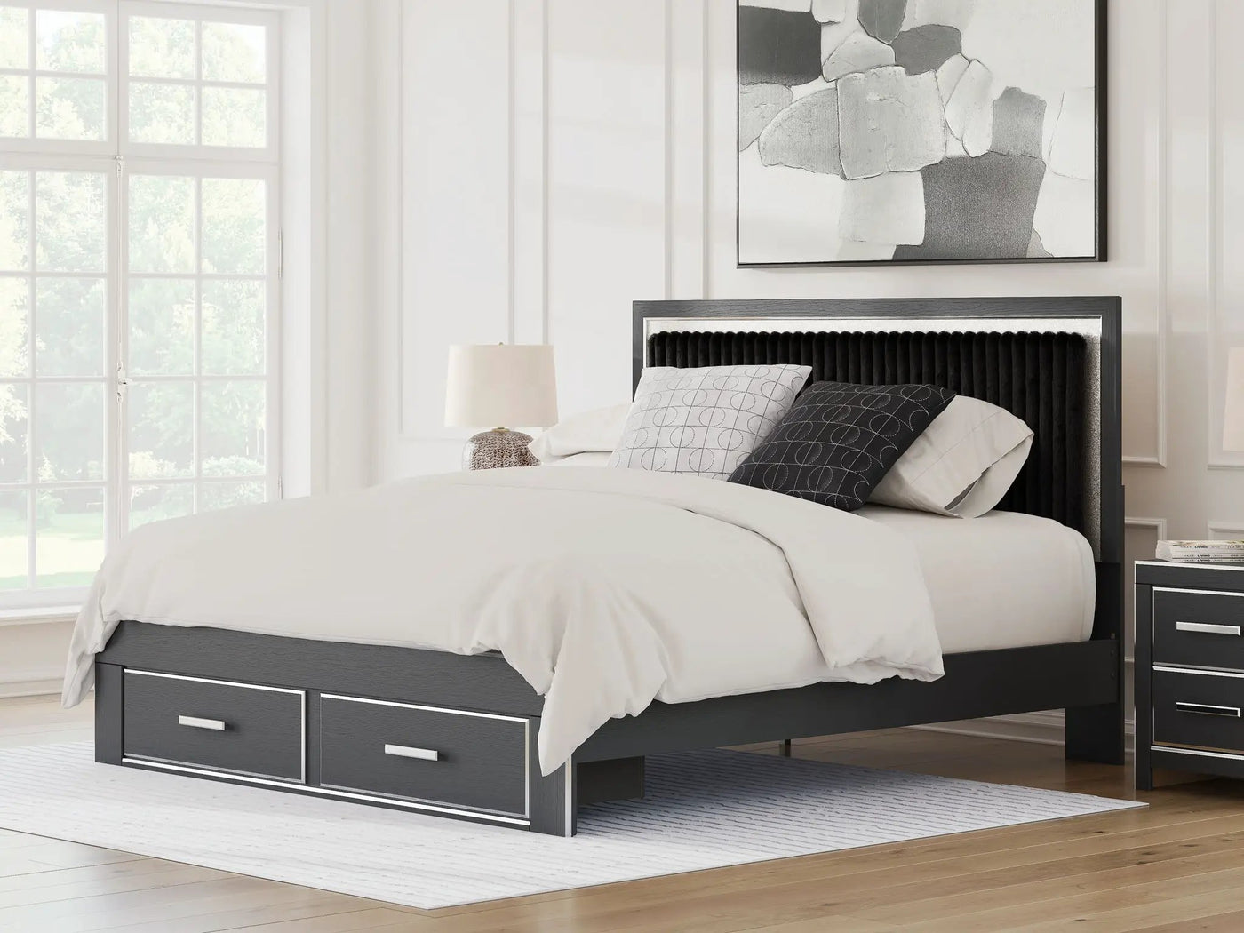 Zuraleus - Upholstered Panel Platform Storage Bed by Unique Piece Furniture