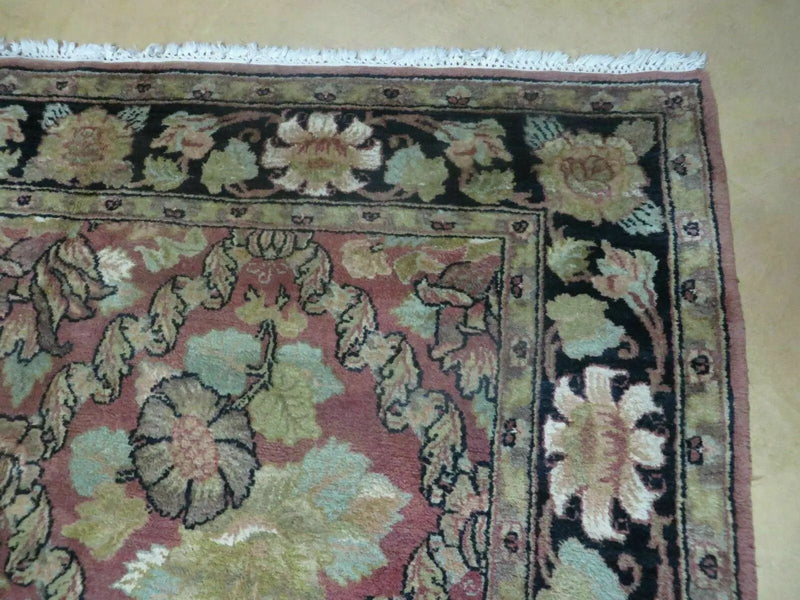 6' X 9' Handmade India Floral Oriental Wool Rug Carpet by Jewel Rugs