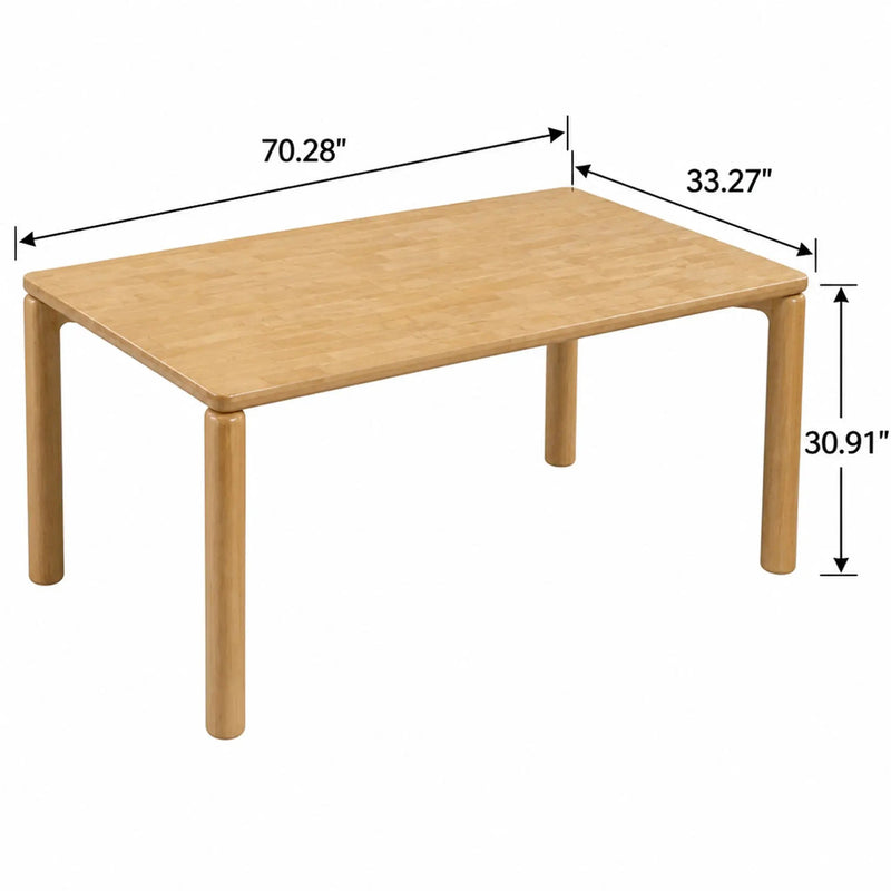 7-Piece Dining Table Set, 70" by HouseOfZazla