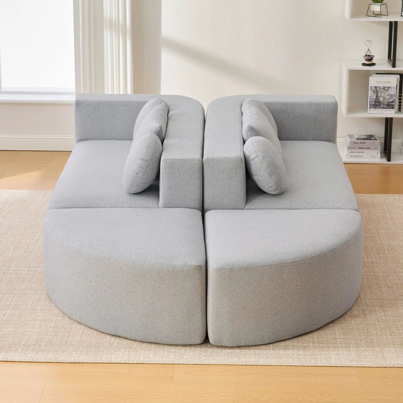 Boneless - Couch Modular Sectional Sofa With Deep Seating And Curved Design by Unique Piece Furniture