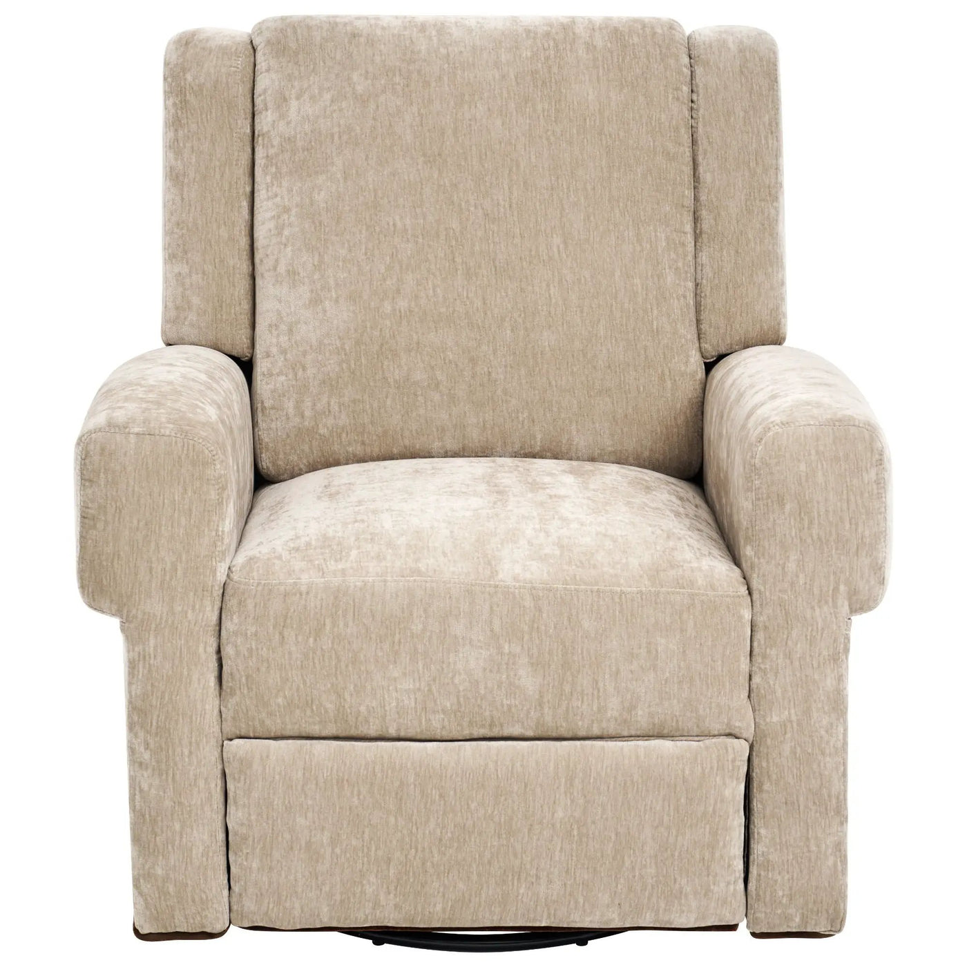 Manual Recliner Chair With Swivel Rocker Function, Dual Recline Angles by HouseOfZazla