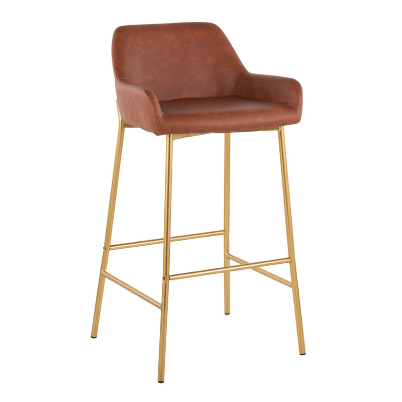 Daniella - Contemporary / Glam Fixed Height Bar Stool (Set of 2) by Unique Piece Furniture