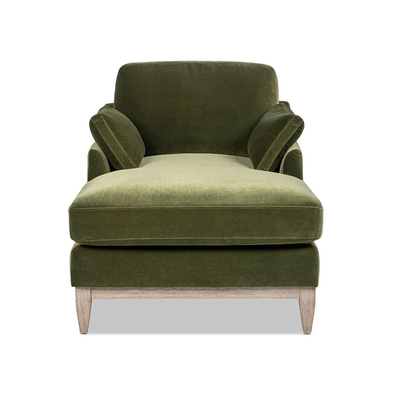 Pasadena - Modern Farmhouse Chaise Lounge Chair - Olive Green by Unique Piece Furniture