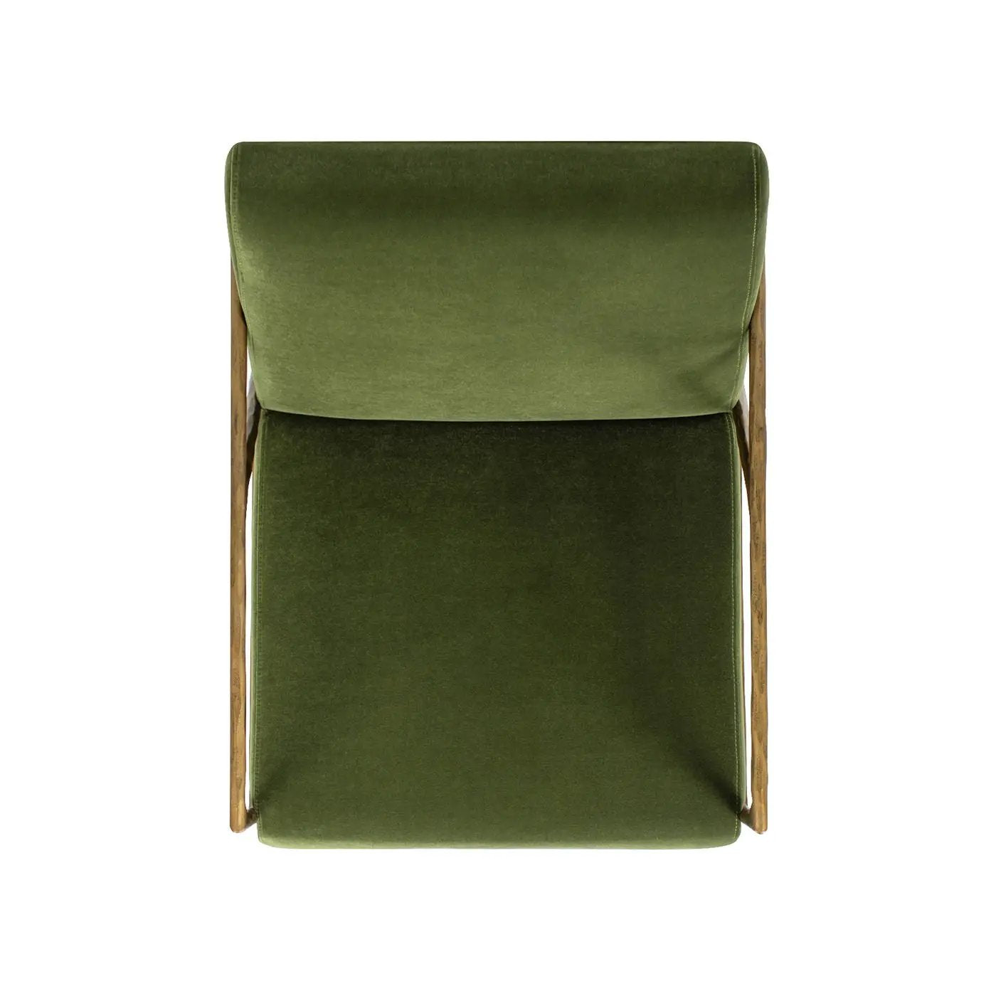 Aerin - Hammered Brass Upholstered Accent Arm Chair by HouseOfZazla