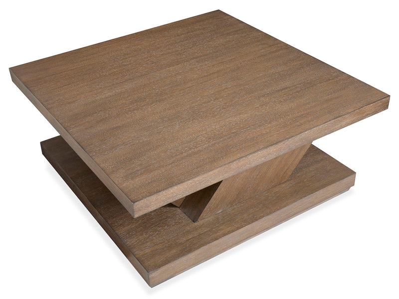 Lansbury - Square Cocktail Table With Casters - Antique Wheat, photo 4 of 7