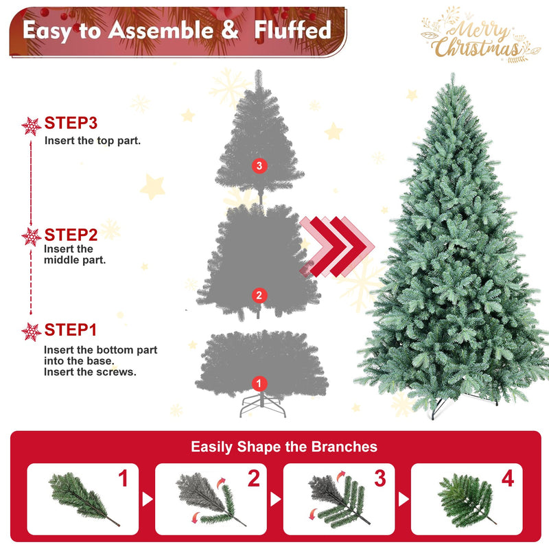 4FT Blue-Green Tint Christmas Tree, photo 6 of 10