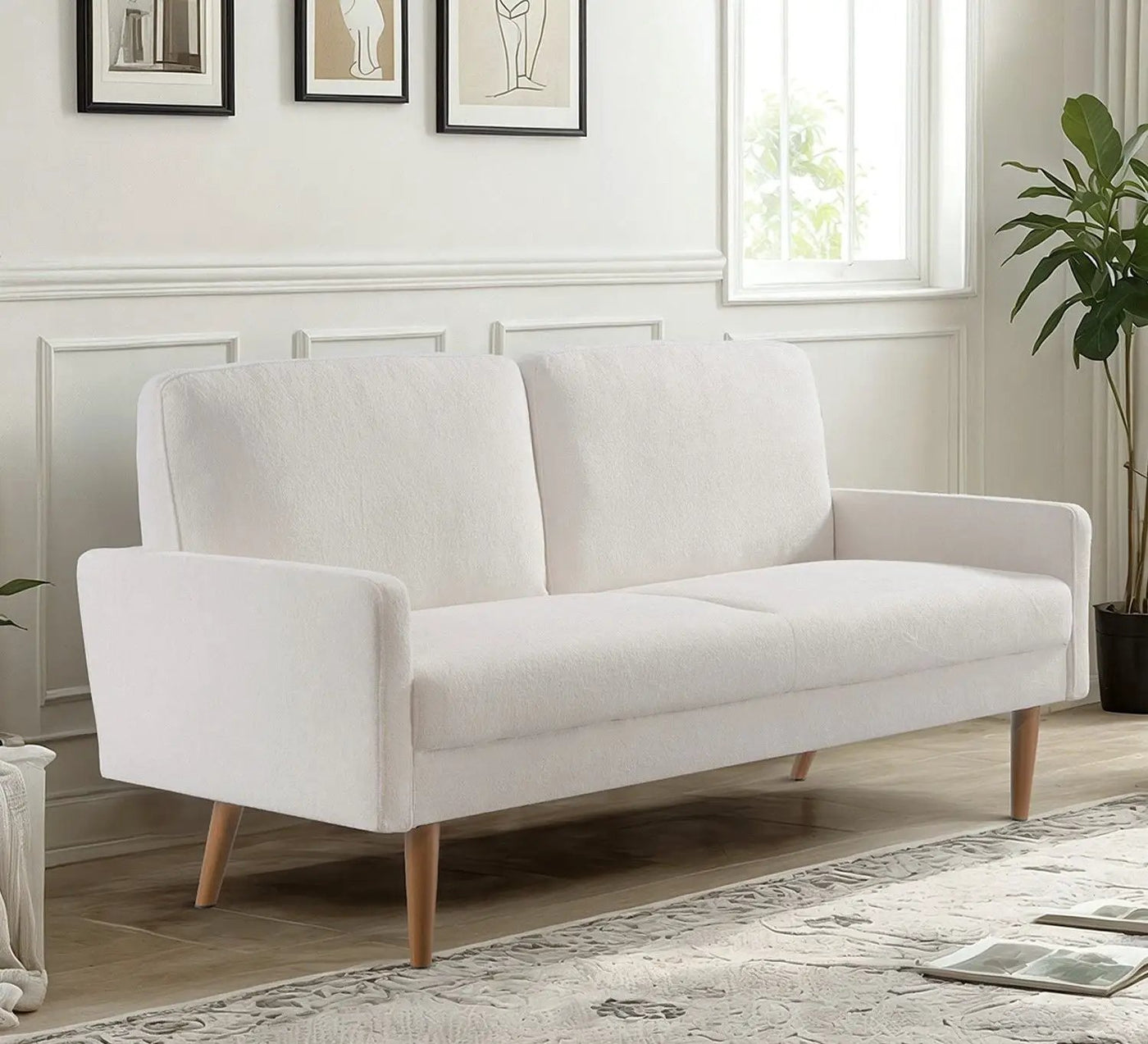 Sofa, European Style With Sleek Design, Modern & Vintage Flair, Upholstered 3 Seater Couch by Unique Piece Furniture