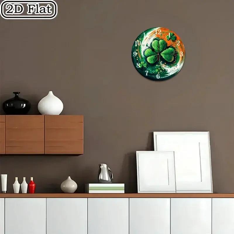 Wall Clock - Silent Wooden Round by House Of Avana
