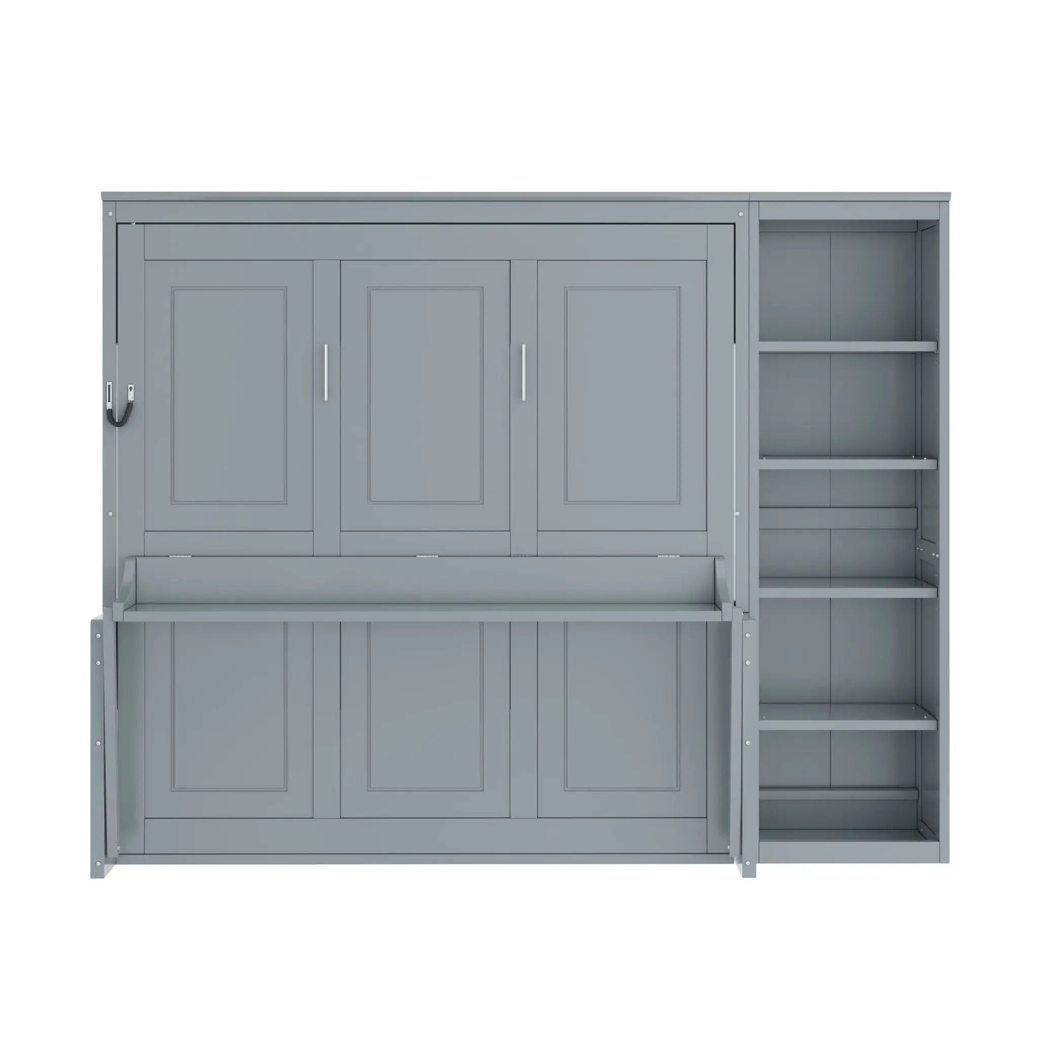 Sturdy Murphy Bed With Desk And Bookshelf by Unique Piece Furniture