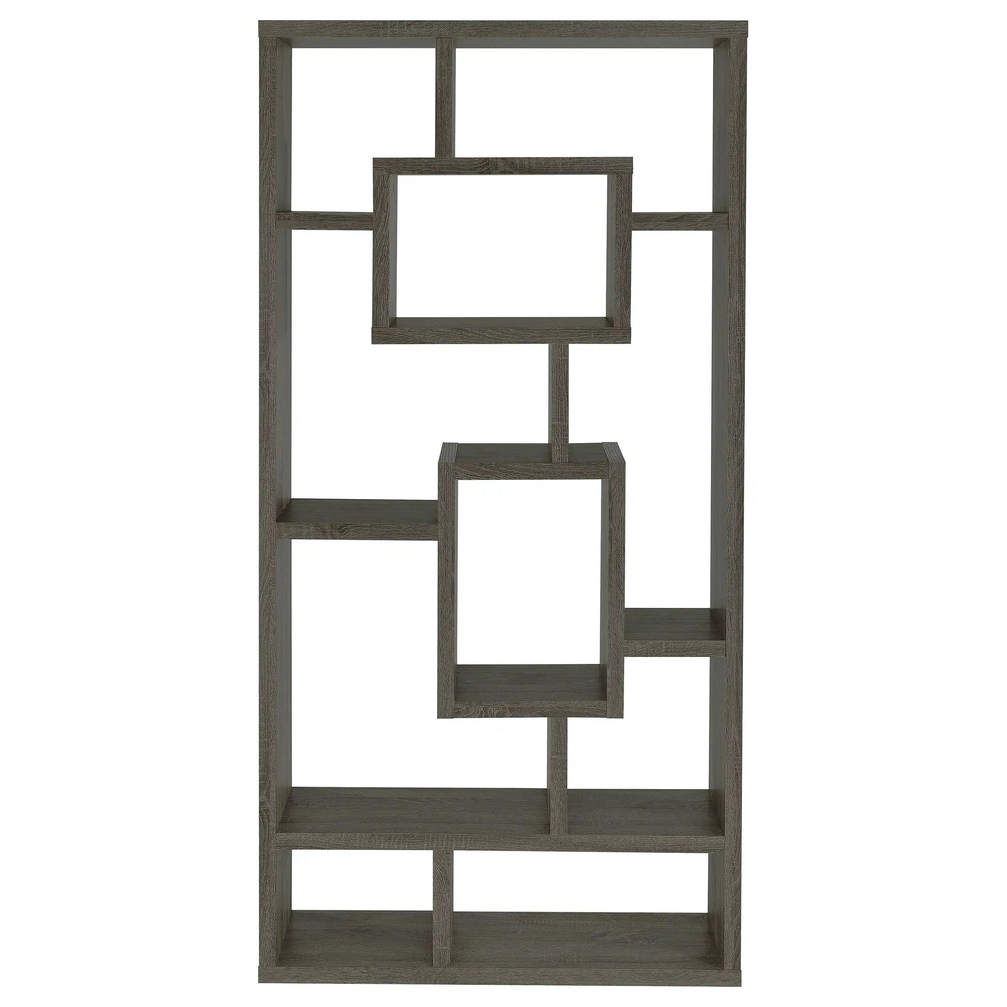 Corey 71-inch 8-shelf Bookshelf Weathered Grey by Unique Piece Furniture
