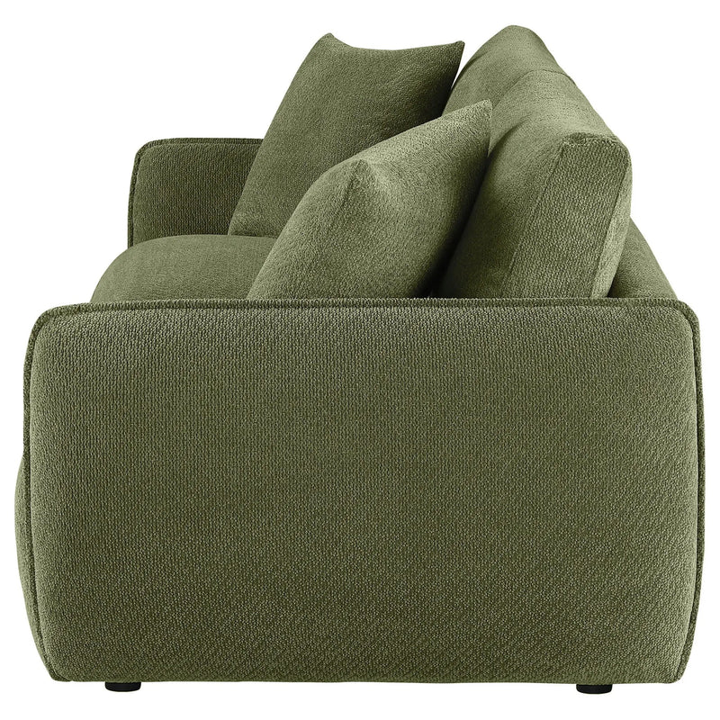 Elysia Chenille Upholstered Modular Lounge Loveseat Green by Unique Piece Furniture