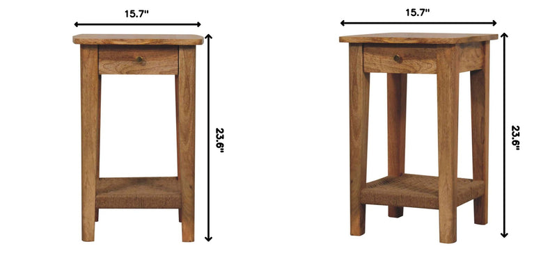 Rope 1 Drawer Table by HouseOfZazla