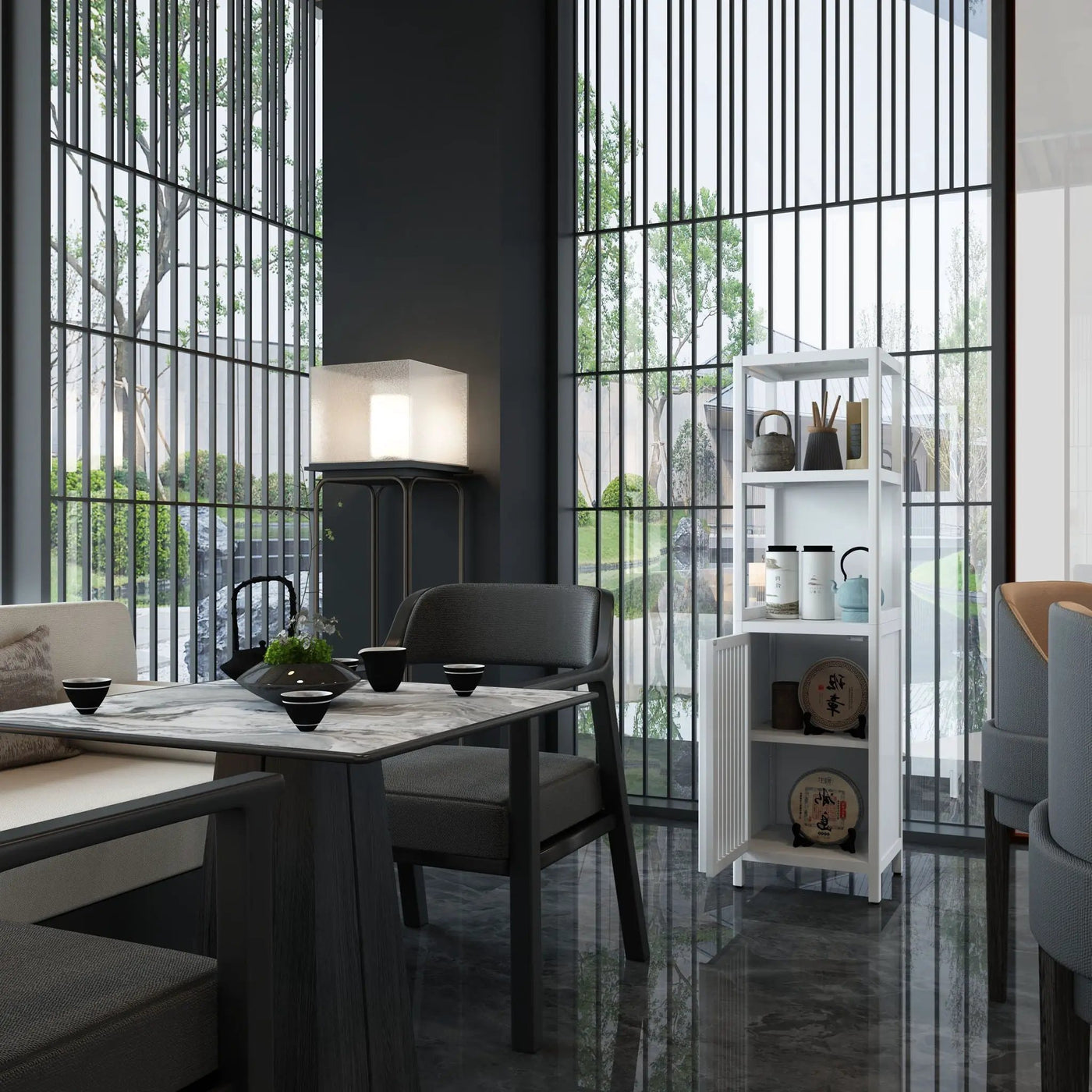 Storage Cabinet With Tall Tower, Multifunctional For Bathroom by HouseOfZazla