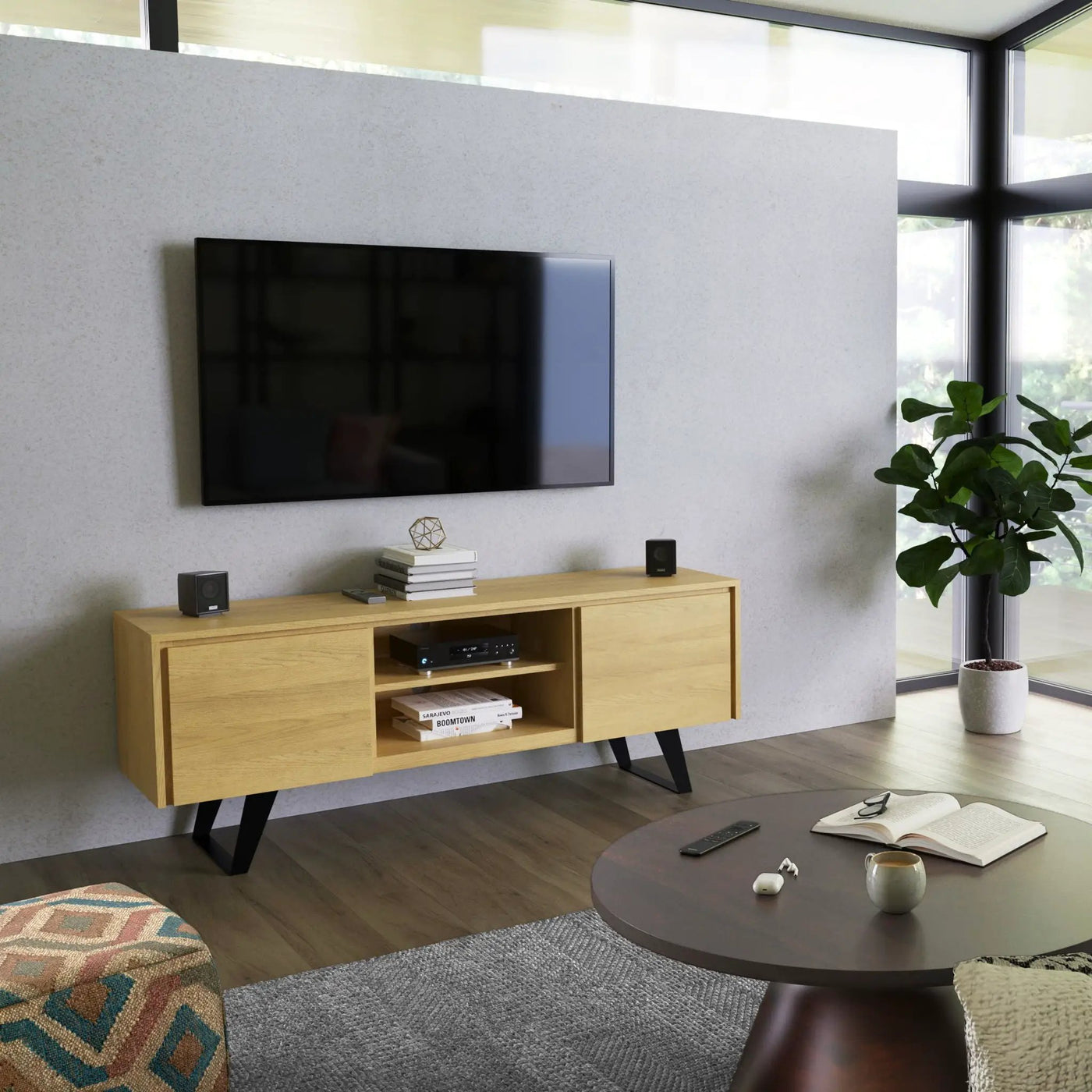 Lowry - Handcrafted, TV Media Stand by HouseOfZazla