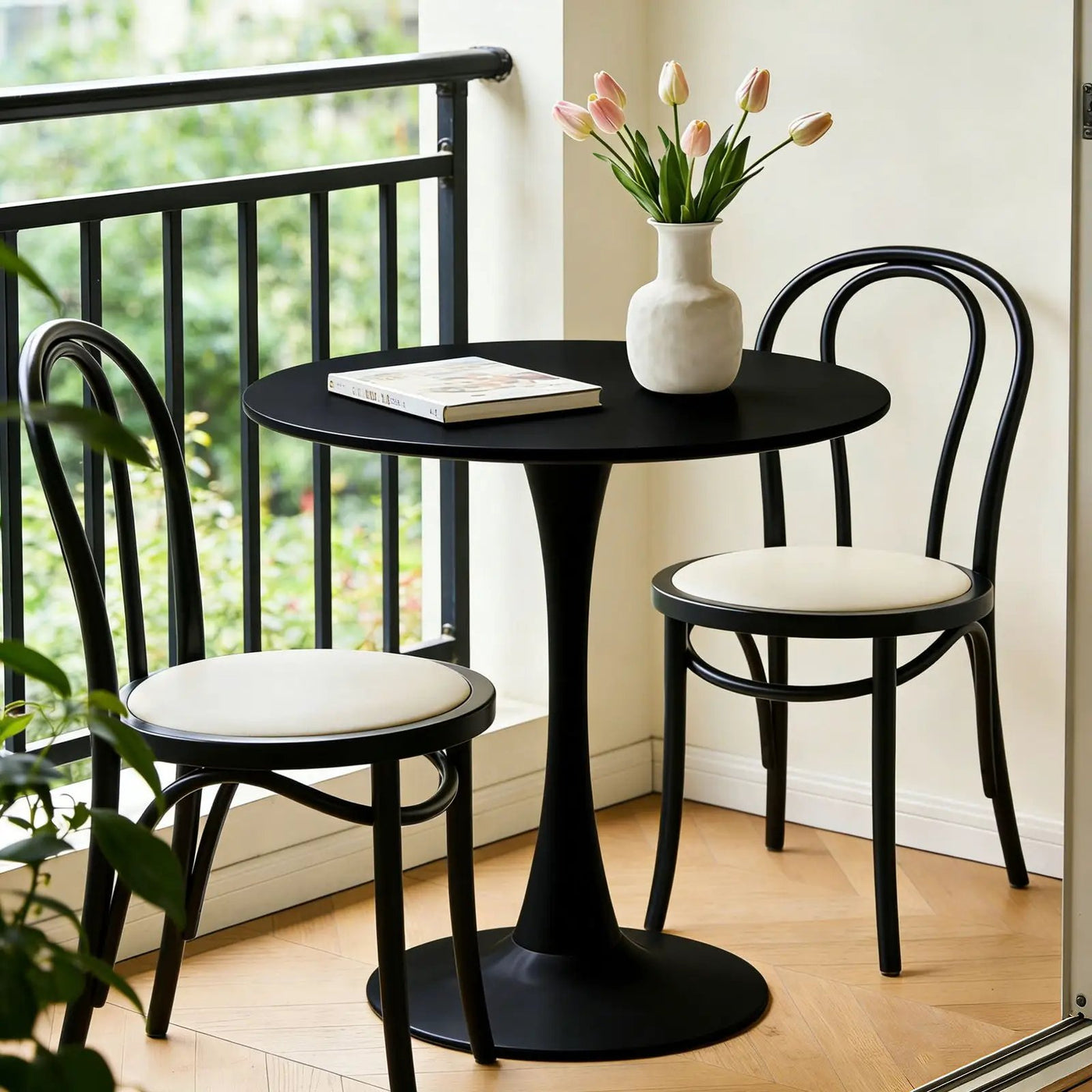 Round Dining Table With Tulip Style Base by HouseOfZazla