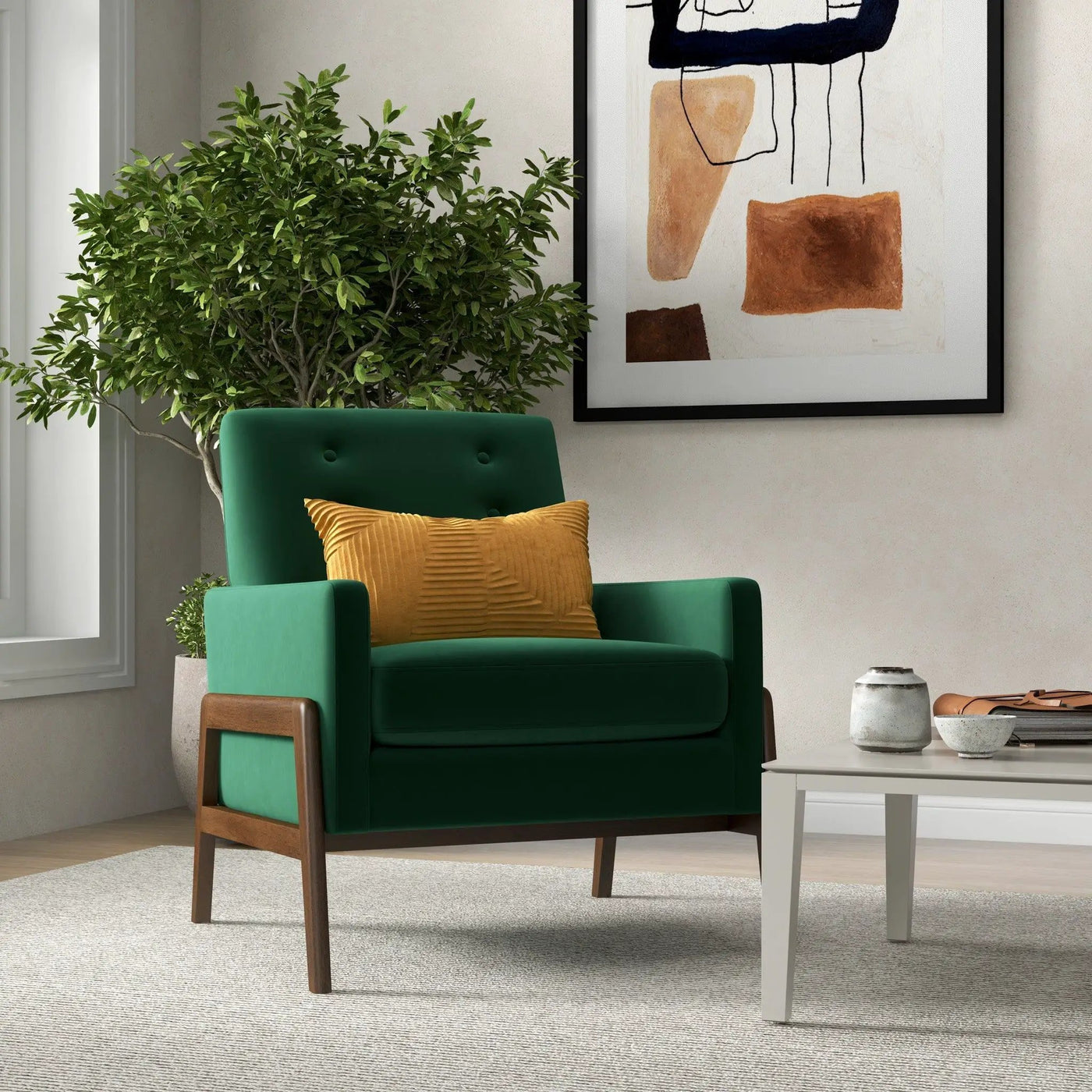 Cole - Solid Wood Lounge Chair by HouseOfZazla