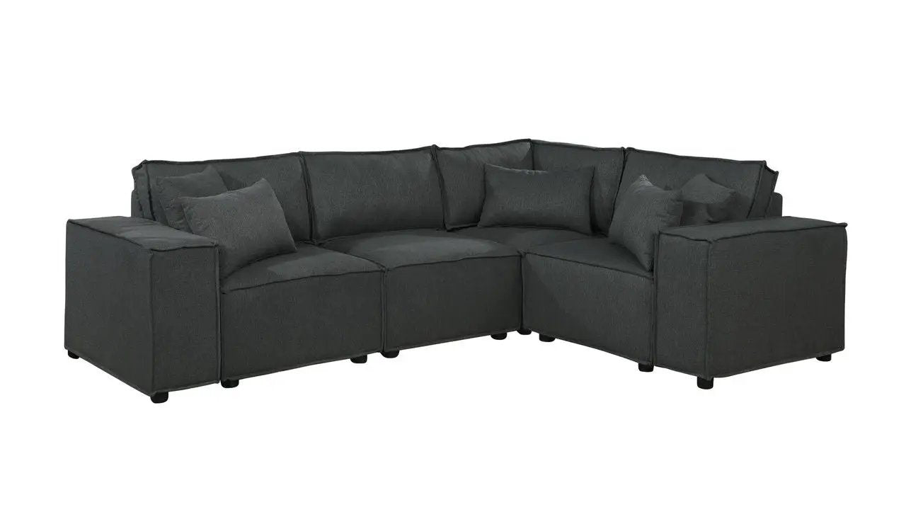 Melrose - Modular Sectional Sofa With Ottoman by HouseOfZazla