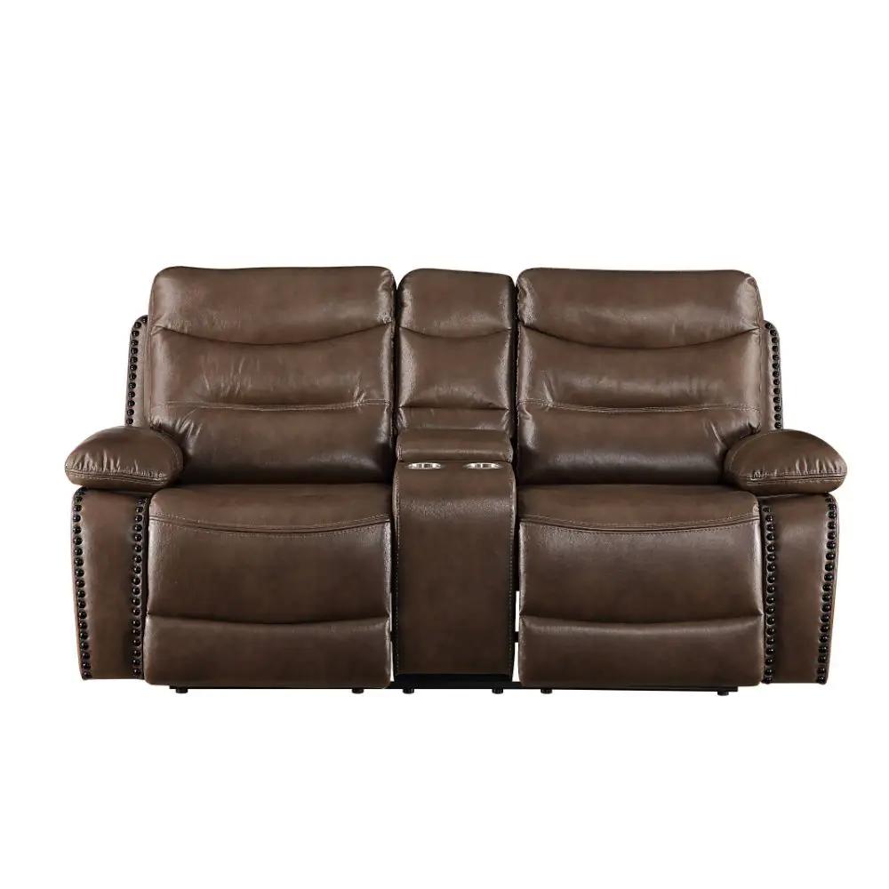 Aashi - Loveseat w/Console (Motion) by Unique Piece Furniture