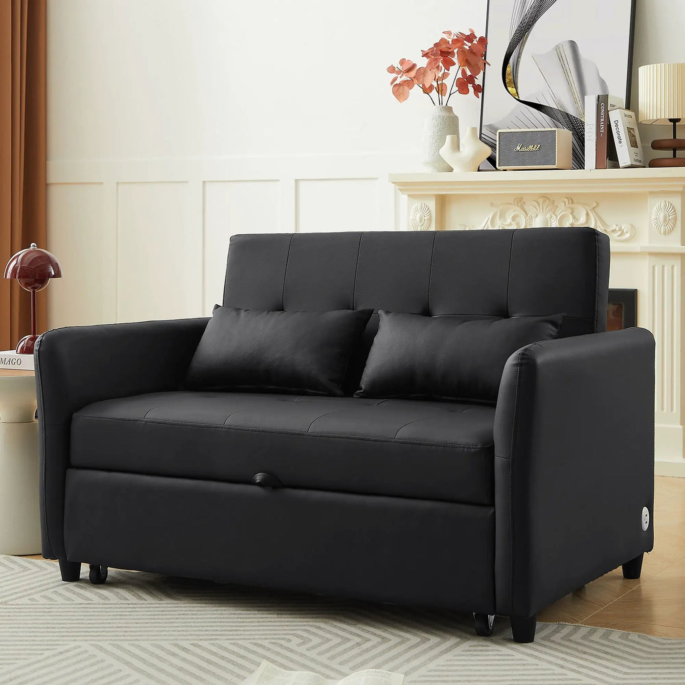 Convertible Sleeper Sofa Bed With 3 USB Ports by HouseOfZazla