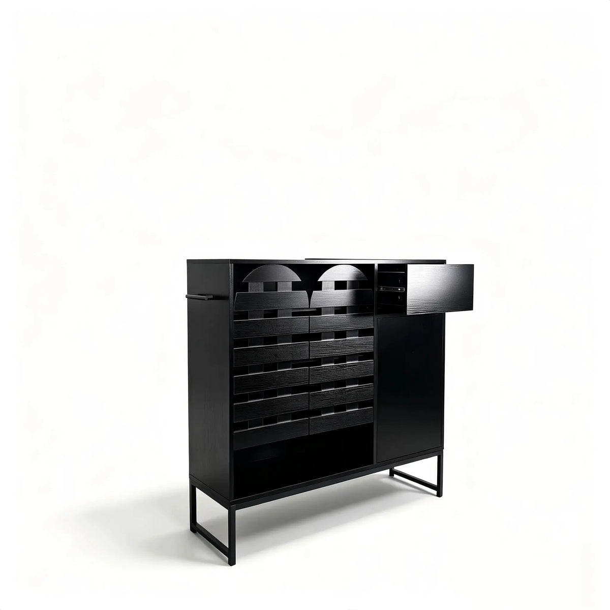 Buffet Cabinet with Storage and Woven Doors by HouseOfZazla