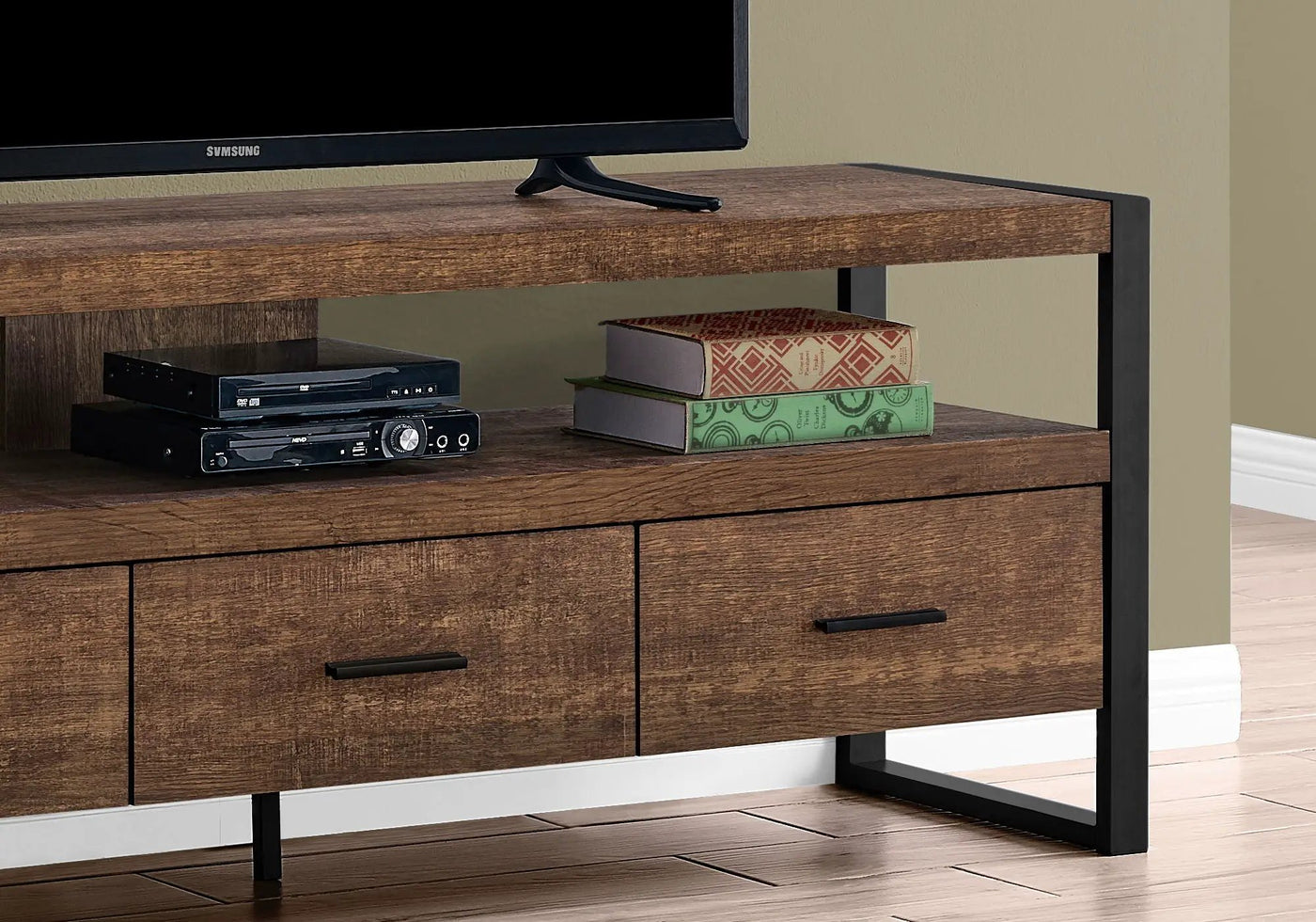 TV Stand Console Media Entertainment Center with Storage Drawers by HouseOfZazla