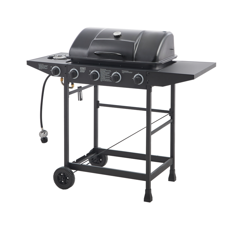 4 Burner Propane Gas BBQ Grill with Side Burner by HouseOfZazla