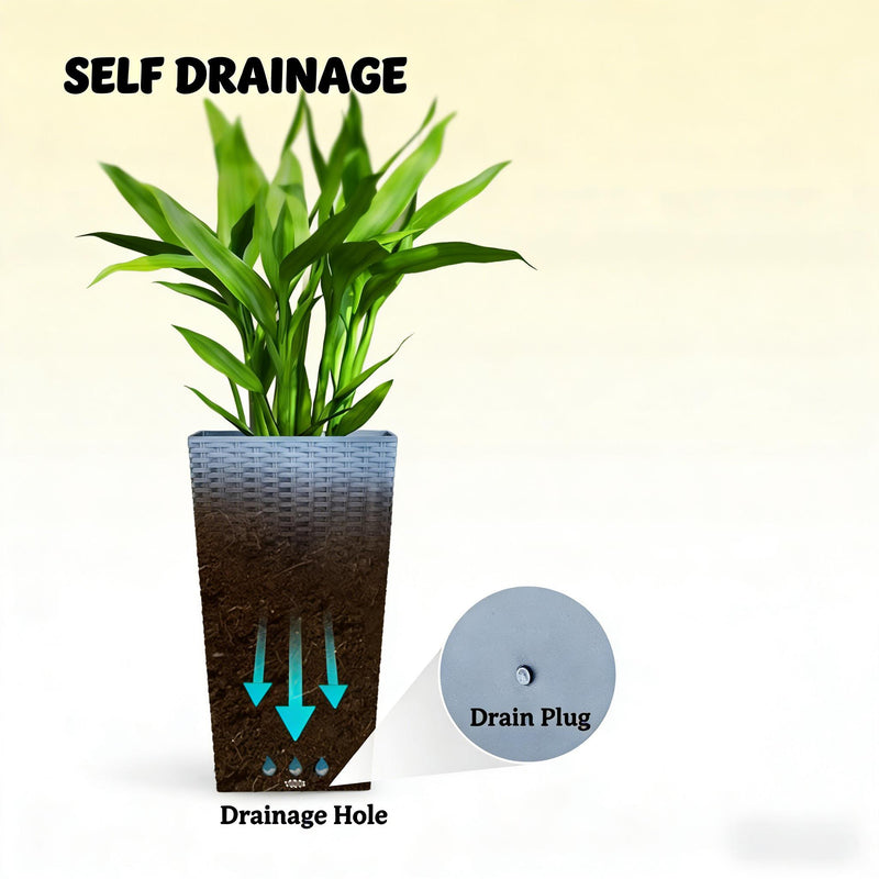 Plants Box Set of 3 Tall Planters by HouseOfZazla