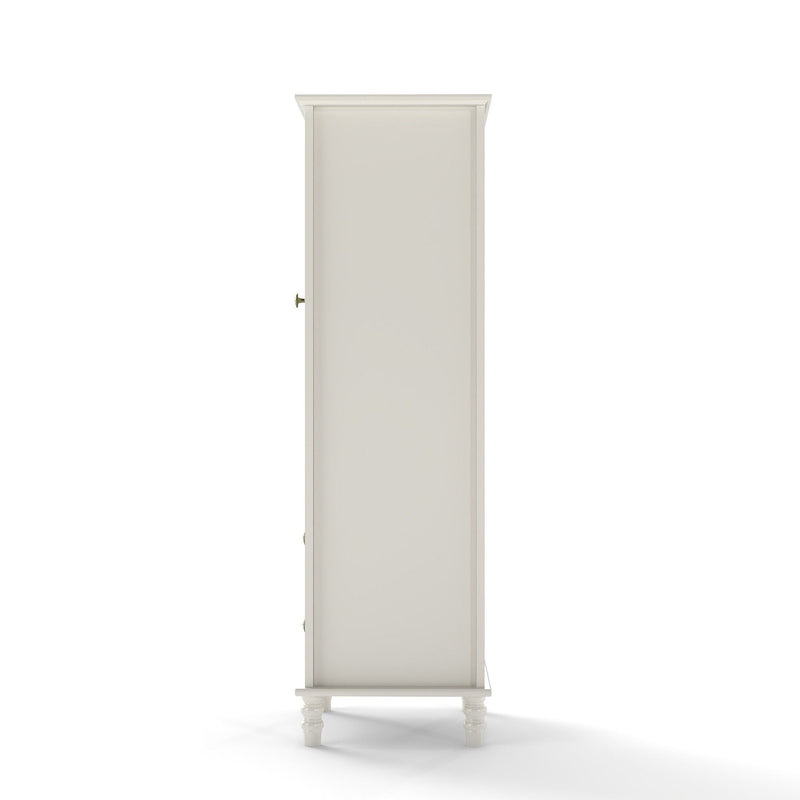 Minimalism Buffet Cabinet With Glass Doors And Double Drawer by HouseOfZazla