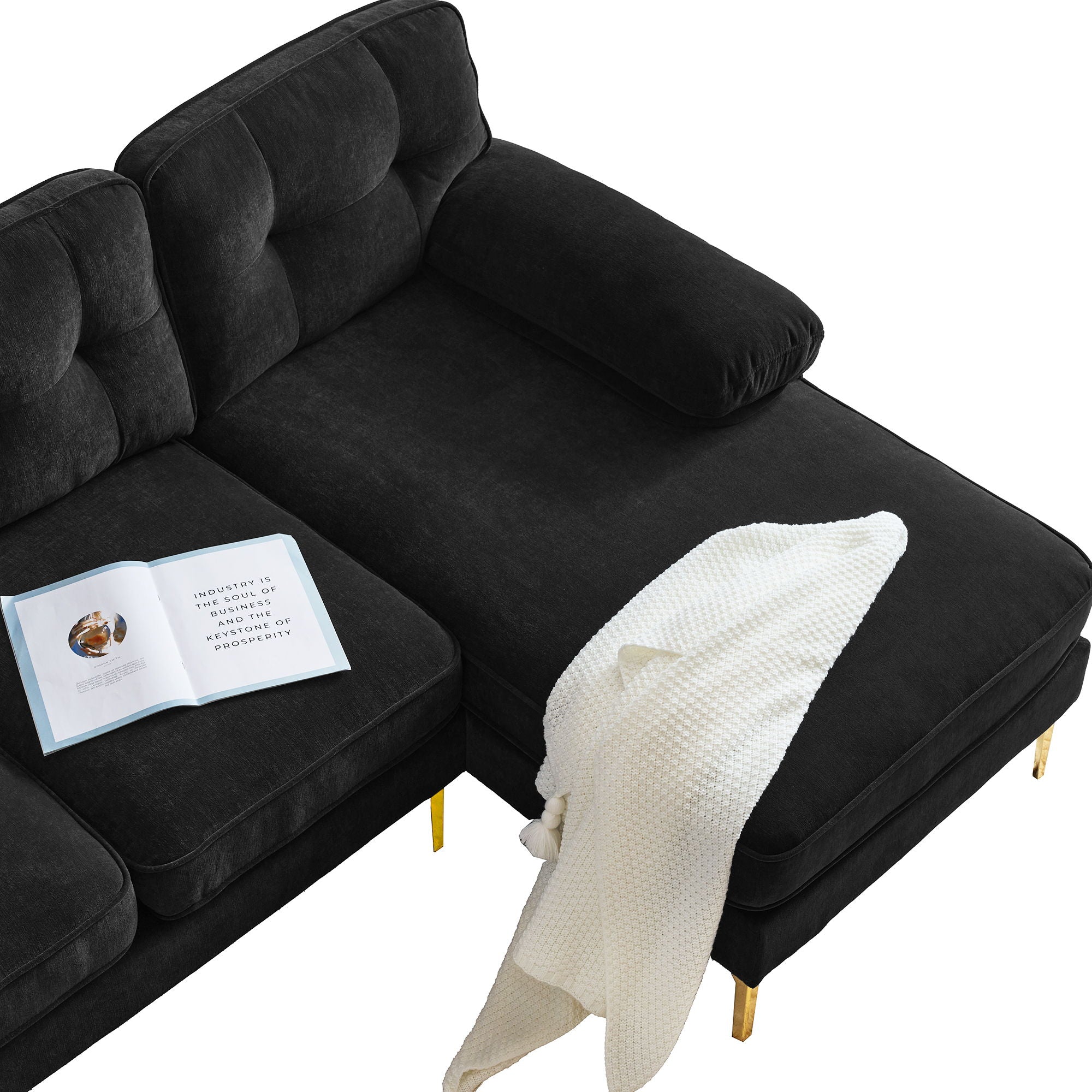 Modern L Shaped Sectional Sofa For Living Room by HouseOfZazla