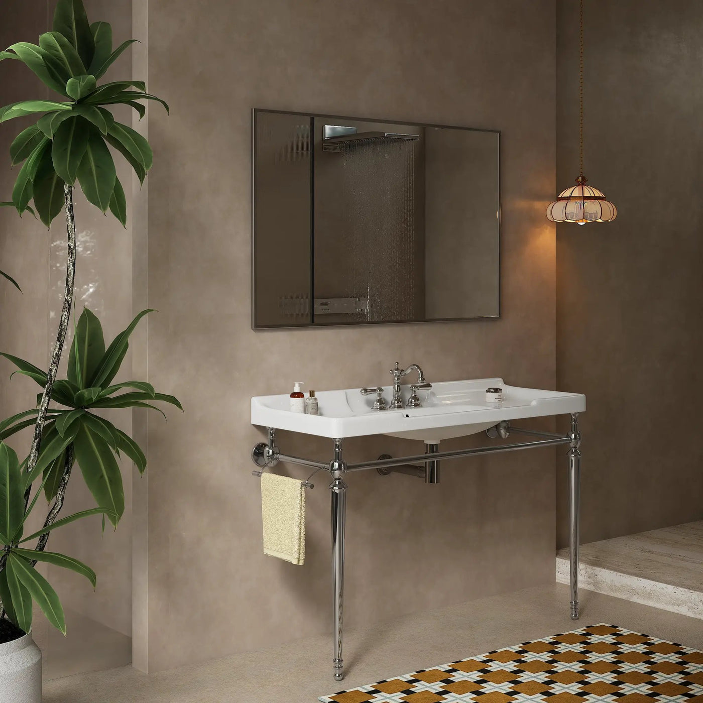 VICI 48" Bathroom Console Sink, Wall-Mounted by HouseOfZazla