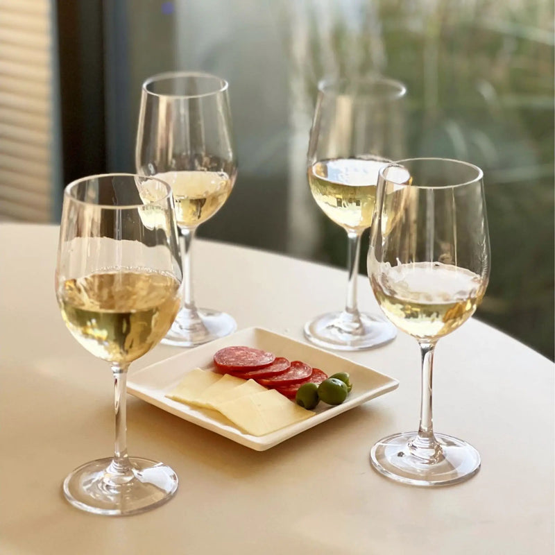Tritan Hammer - Leadingware Unbreakable Design Plastic Wine Glasses (Set of 4), Bpa Free, 12Oz - Clear by HouseOfZazla