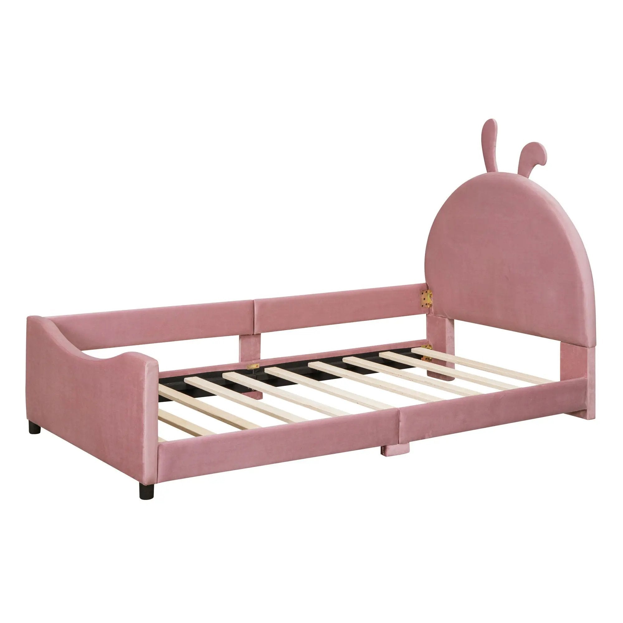 Upholstered Daybed With Rabbit Ear Shaped Headboard by Unique Piece Furniture