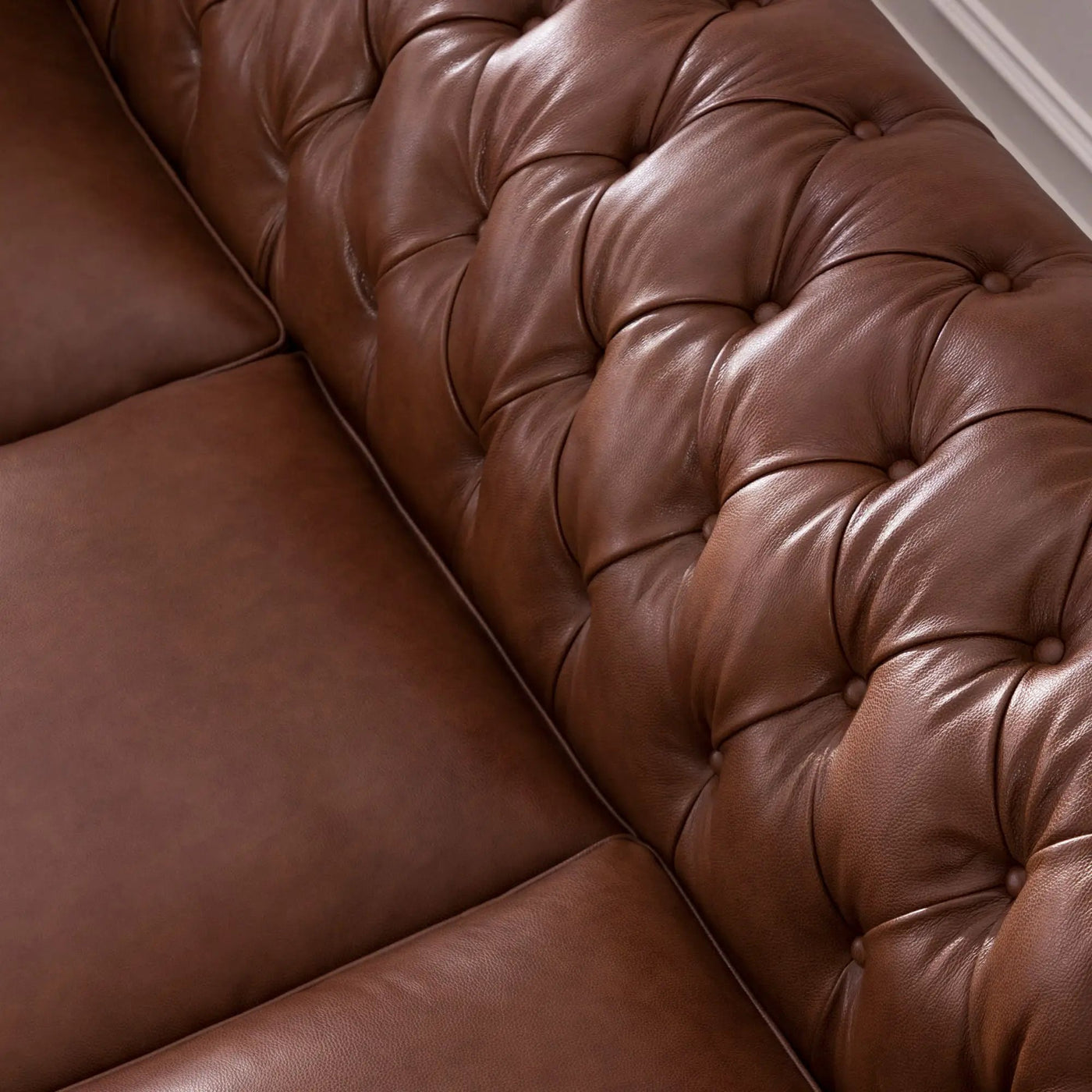 Traditional Tufted Chesterfield Nailhead Sofa by HouseOfZazla