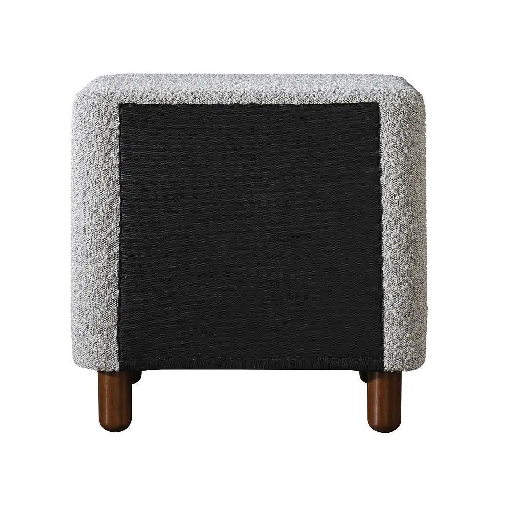 Cleo - Nightstand - Gray Boucle by Unique Piece Furniture