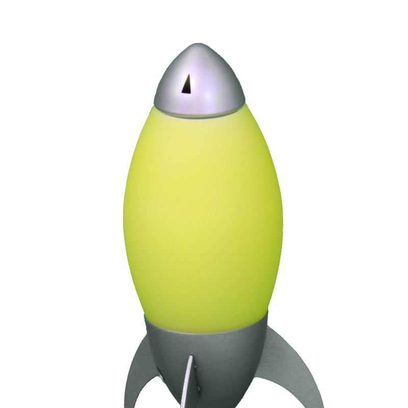 Acrylic Kids Table Lamp with Rocket Ship Design - 10.5" Tall, photo 4 of 5