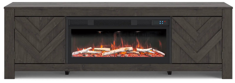 Cayboni - LG TV Stand With Fireplace Option by Unique Piece Furniture